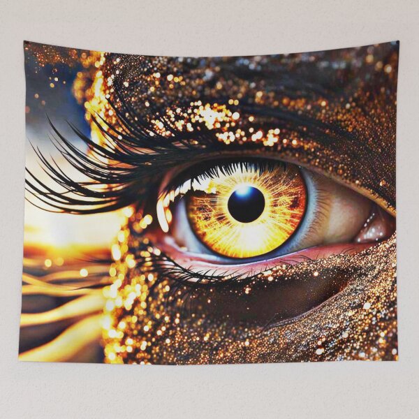 Item preview, Golden Gaze: The Eye of Infinite Light designed and sold by Pixelplanetdesigns.