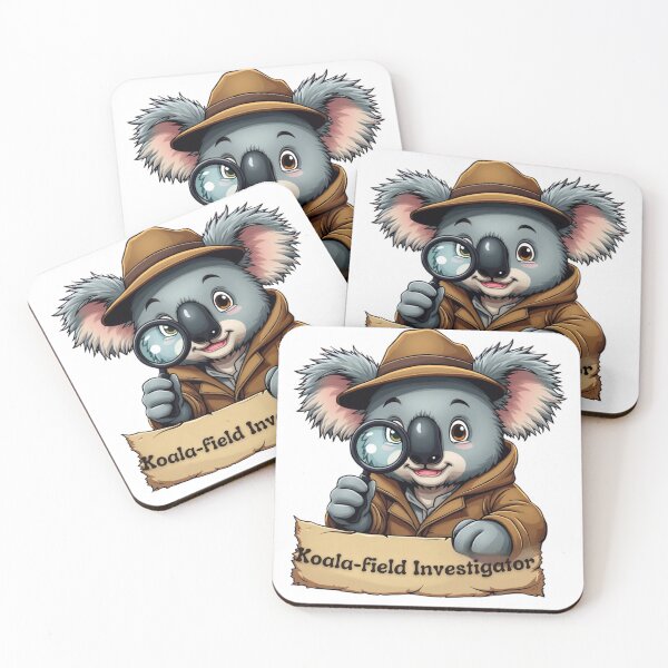 Item preview, Koala Detective with Magnifying Glass designed and sold by Koalangel.