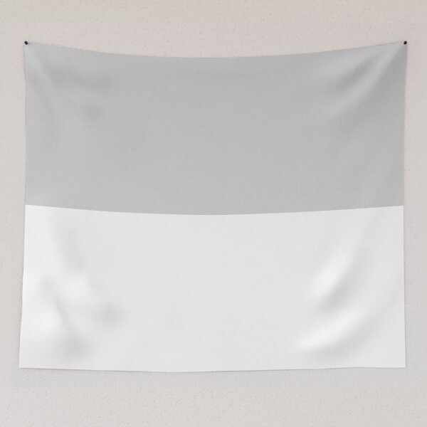 Item preview, Horizontal Halves - White and Light Gray designed and sold by JustPatterns2.