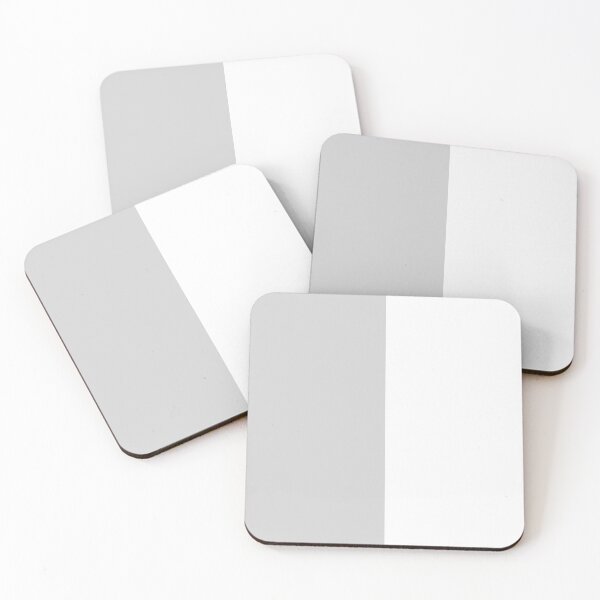 Item preview, Vertical Halves - White and Light Gray designed and sold by JustPatterns2.