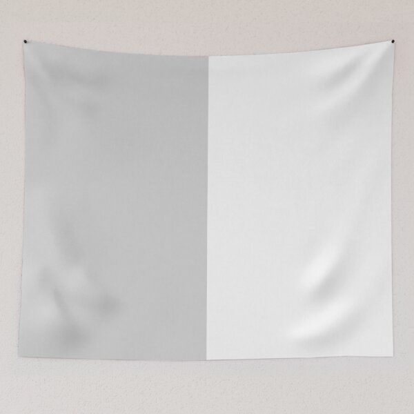 Item preview, Vertical Halves - White and Light Gray designed and sold by JustPatterns2.