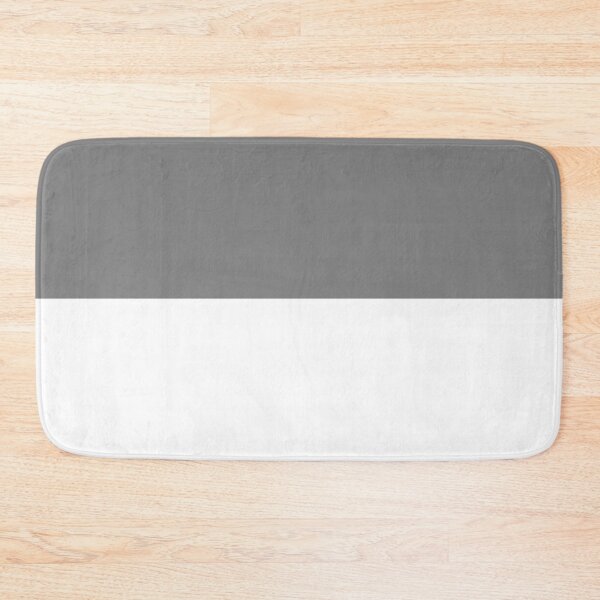 Item preview, Horizontal Halves - White and Gray designed and sold by JustPatterns2.