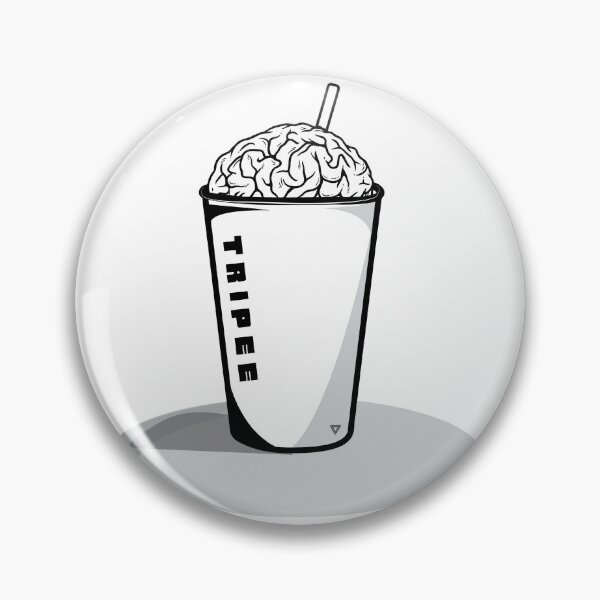 Item preview, Brain Freeze | Creative Block Vibes | Trippy Concept Art-Negative white designed and sold by LordRegCreates.