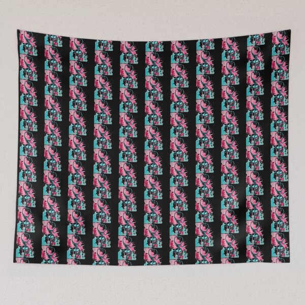 Item preview, Ink and Water Art Realistic, stethoscope, in turquoise and pink flat art designed and sold by catcurio.