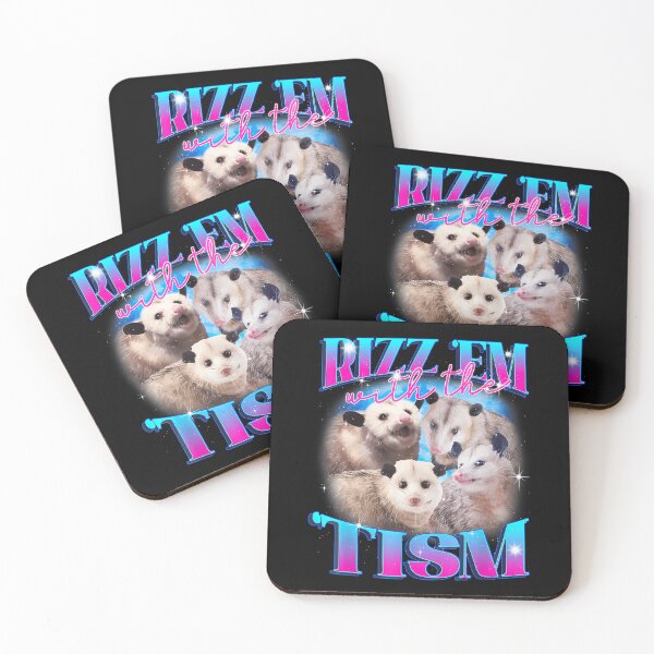Item preview, Autism Rizz Em With The Tism Funny Opossum Meme Autistic (2) designed and sold by LeoVargasVelha.