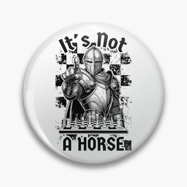 Item preview, Funny Chess Knight It's Not A Horse Vintage Checkmate Lover designed and sold by GrandeDuc.