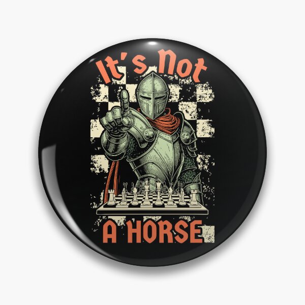 Item preview, Funny Chess Knight It's Not A Horse Vintage Checkmate Lover designed and sold by GrandeDuc.