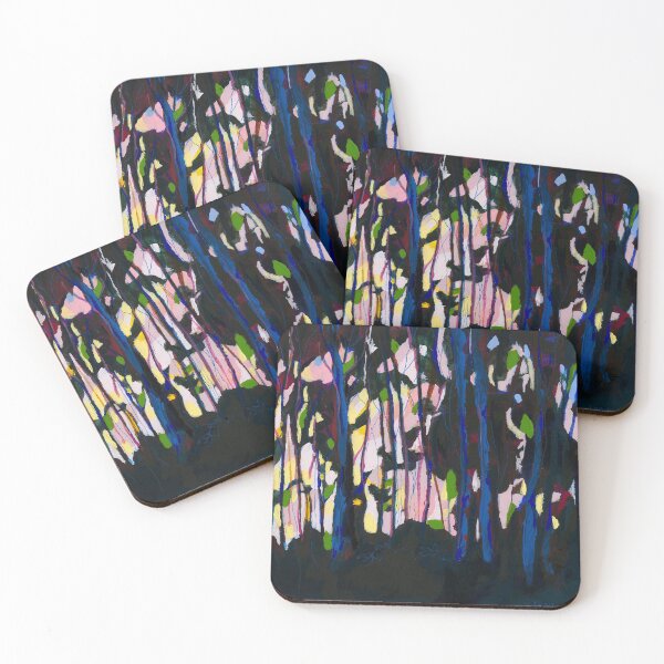 Item preview, Abstract Shell Pink and Blue Forest designed and sold by leahgay.