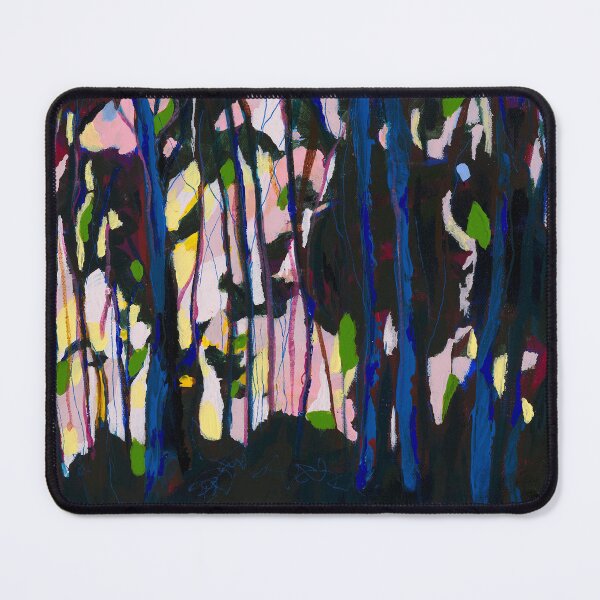 Item preview, Abstract Shell Pink and Blue Forest designed and sold by leahgay.