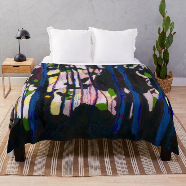 Item preview, Abstract Shell Pink and Blue Forest designed and sold by leahgay.