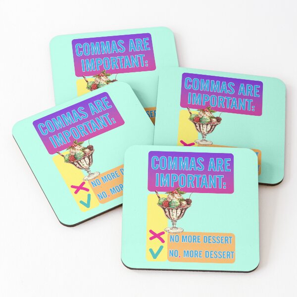 Item preview, Commas are important, funny saying designed and sold by Mauswohn.