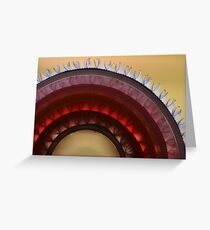 Colorful Hair Rollers Macro Greeting Card
