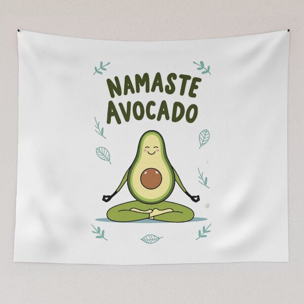 Item preview, Namaste Avocado | Cute Yoga Avocado Illustration for Wellness Lovers designed and sold by HAFIZ-DP.