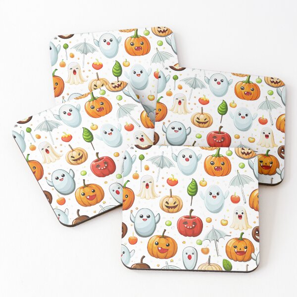 Item preview, Candy Apples and Bats Fun Halloween Pattern designed and sold by zaina.sho.
