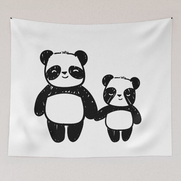 Item preview, Happy Panda Family designed and sold by electrogiraffe.