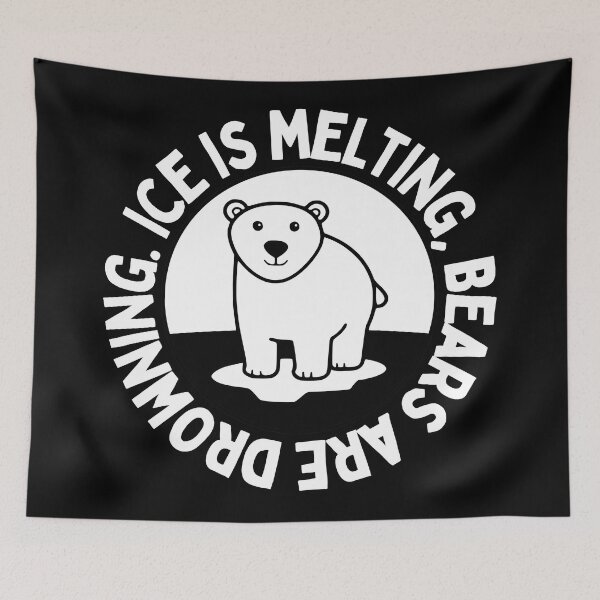 Item preview, Polar Bears are Drowning designed and sold by Climactify.