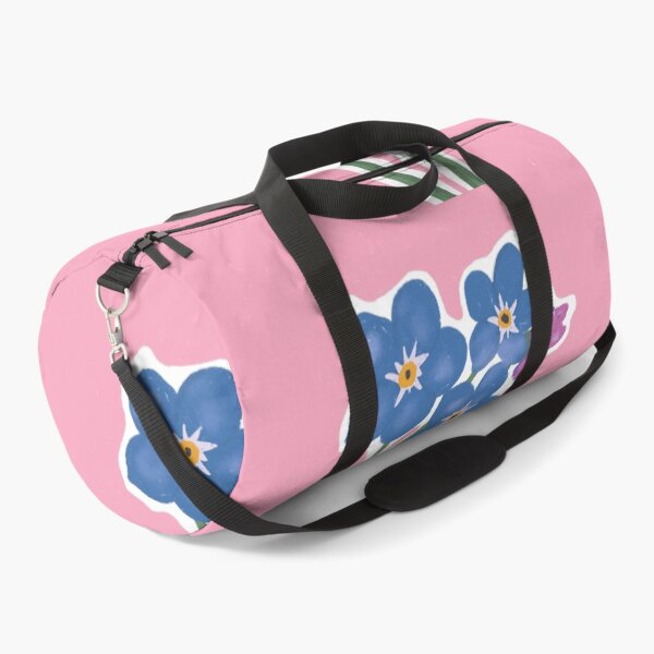 Item preview, Forget me not with two lady bugs pink background  designed and sold by HawaiiSofia.