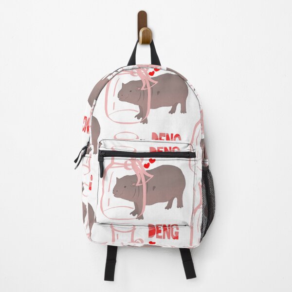 Item preview, DENG, a Hippo, and Pink glass bottle designed and sold by MigWhimsy.