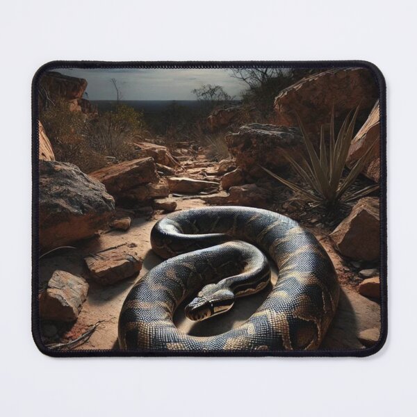 Item preview, Rock Python in Moonlit Terrain designed and sold by NocturnalNook.