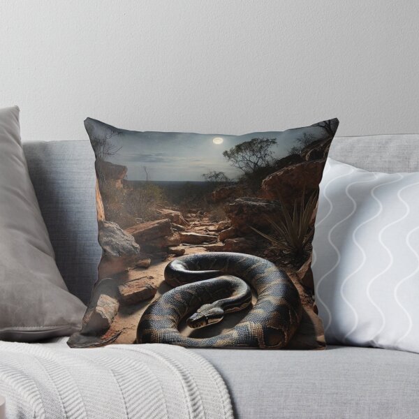 Item preview, Rock Python in Moonlit Terrain designed and sold by NocturnalNook.