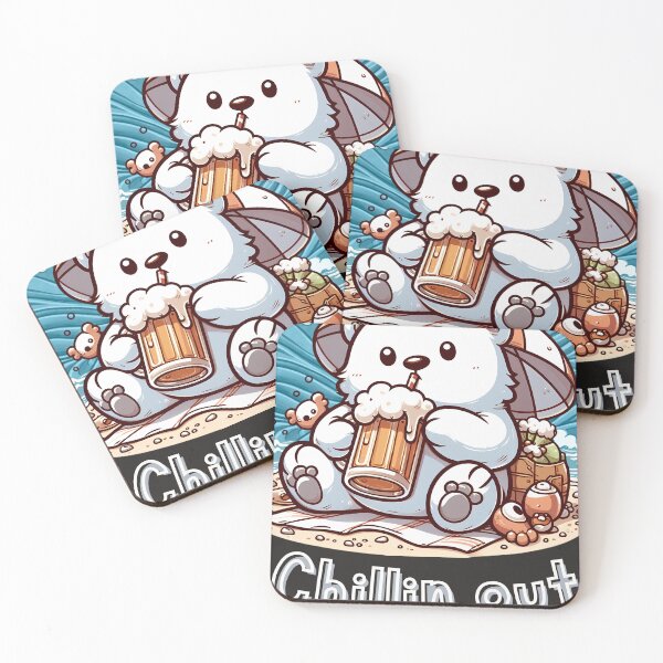 Item preview, Cute panda chilling on beach designed and sold by Vibestudio-shop.