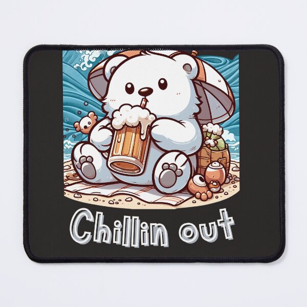 Item preview, Cute panda chilling on beach designed and sold by Vibestudio-shop.