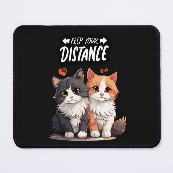 Item preview, "Keep Your Distance" Adorable Cat T-Shirt designed and sold by fashionsicon.