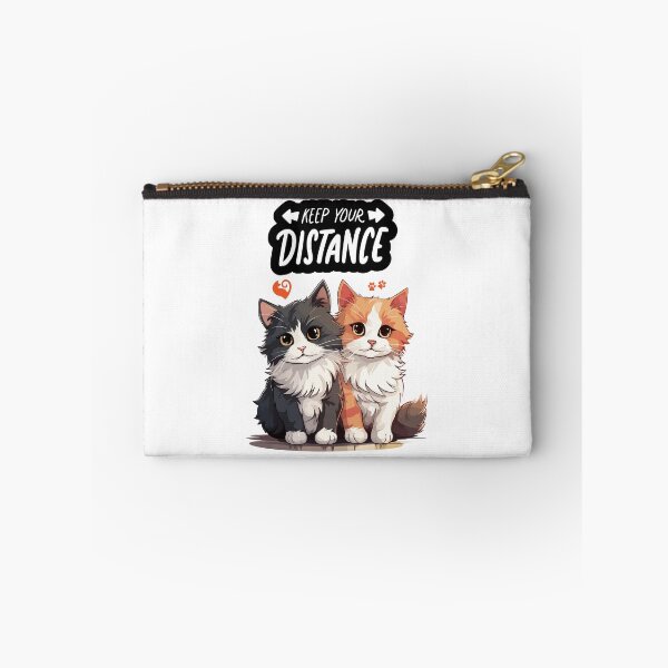 Item preview, "Keep Your Distance" Adorable Cat T-Shirt designed and sold by fashionsicon.