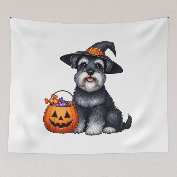Item preview, Schnauzer Dog Halloween designed and sold by doodIllustrate.