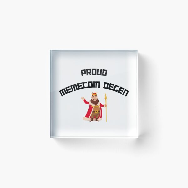 Item preview, Proud Memecoin Degen designed and sold by TeeHeeHeeStore.