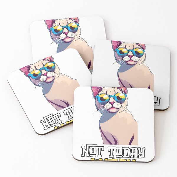 Item preview, Chill Cat Design: 'Not Today, Human' – Cute & Cool Art designed and sold by Nalanda2000.