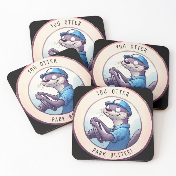 Item preview, You Otter Park Better! designed and sold by TomFrontierArt.