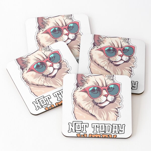 Item preview, Chill Cat Design: 'Not Today, Human' – Cute & Cool Art designed and sold by Nalanda2000.