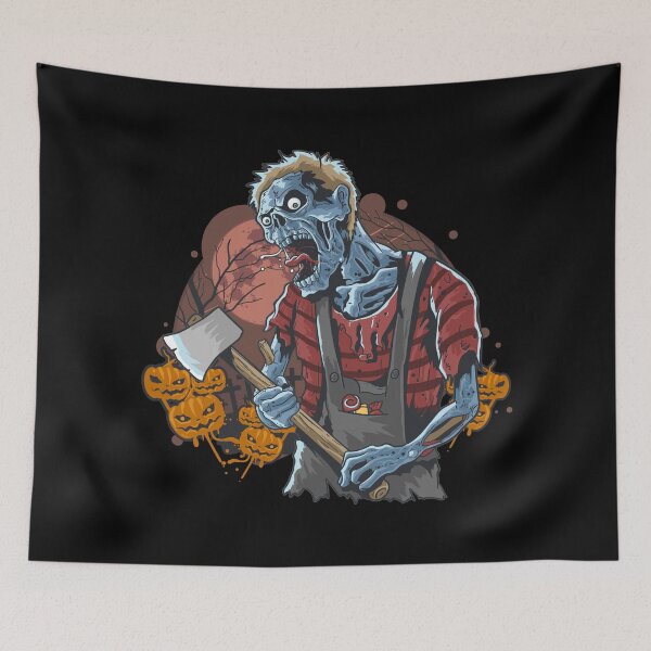 Item preview, Axes & Zombie Halloween Bash designed and sold by Jackson-Will.