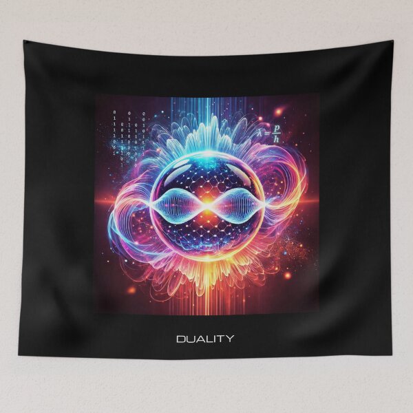 Item preview, An illustration of Quantum Wave-particle duality.  designed and sold by V-vstudio.
