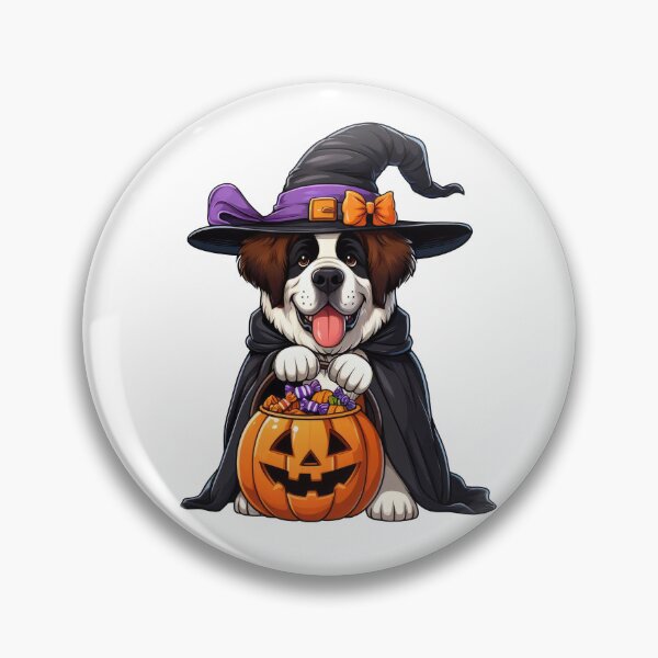 Item preview, Saint Bernard Dog Halloween designed and sold by doodIllustrate.