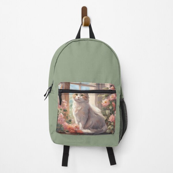 Item preview, Cute Cat surrounded by beautiful flowers and roses  designed and sold by Juana-.