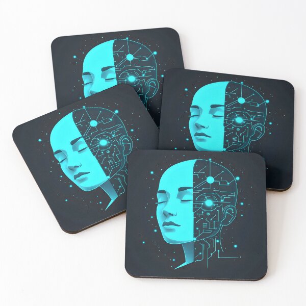 Item preview, Cyber Mind: Harmony of Human and Machine designed and sold by AI-Only Creations.