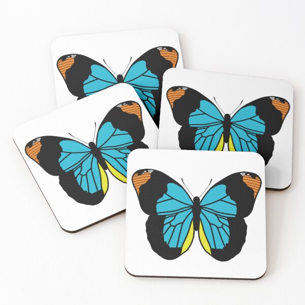 Item preview, Butterfly Illustration - Orange and Blue designed and sold by MrsCreative1.