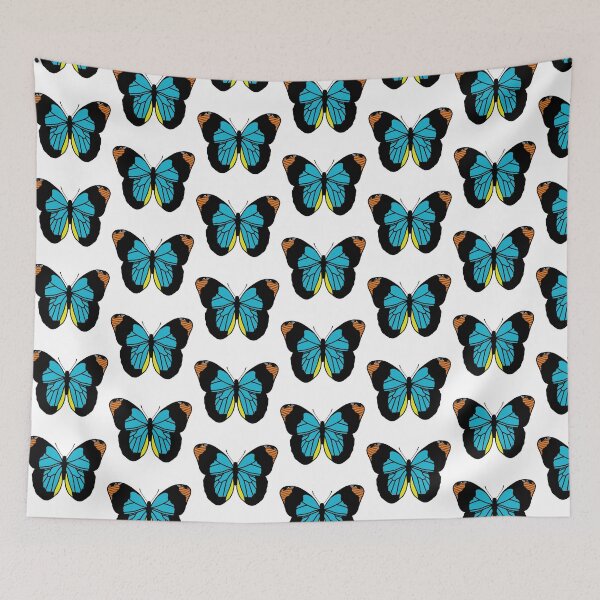 Item preview, Butterfly Illustration - Orange and Blue designed and sold by MrsCreative1.