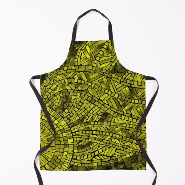Item preview, Yellow and Black Mosaic Abstract Design designed and sold by Cobalt Blue Watercolors.
