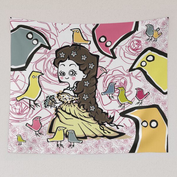 Item preview, Empress Elizabeth of Austria and Birds designed and sold by TheChicken.