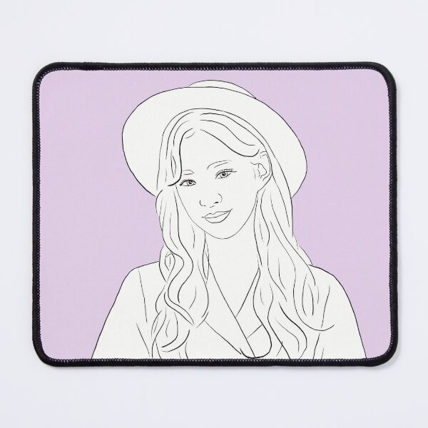 Item preview, Lee Chaeyoung (Fromis_9) K-pop artist outline art designed and sold by Eclectic-aww.