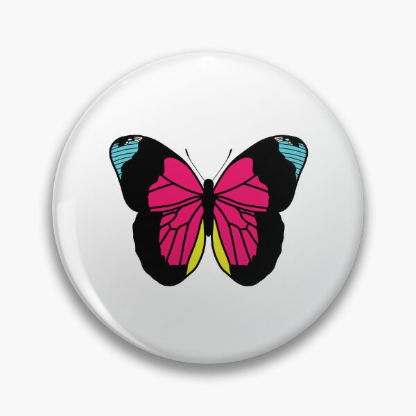 Item preview, Butterfly Illustration - Blue and Pink  designed and sold by MrsCreative1.