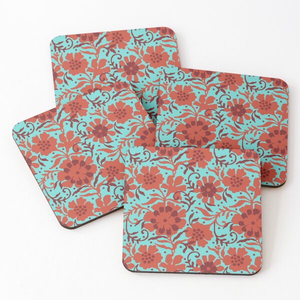 Item preview, Floral naivety, Turquoise-red version designed and sold by Alex  Blud.
