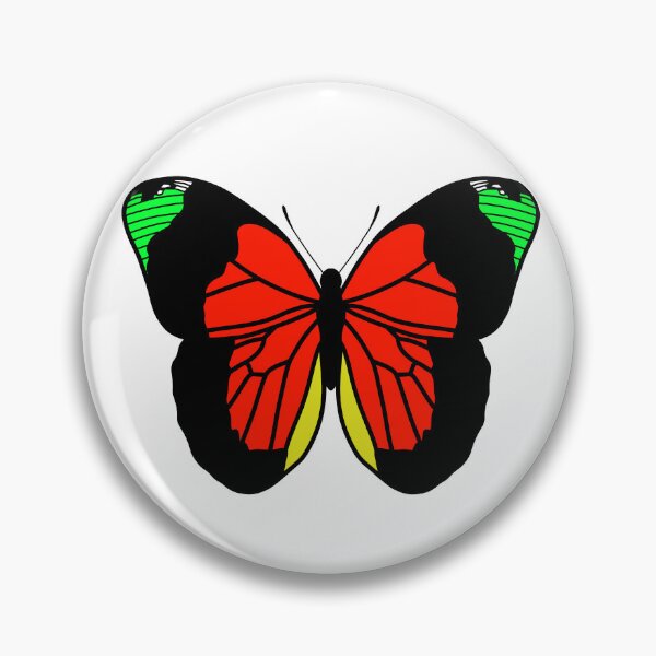 Item preview, Butterfly Illustration - Red and Green designed and sold by MrsCreative1.