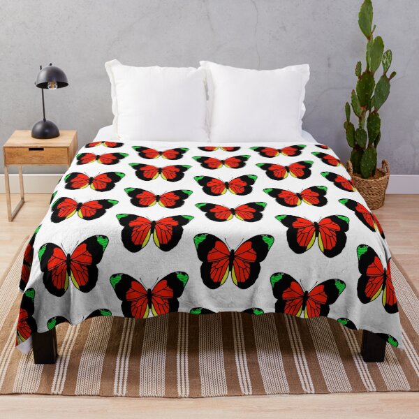 Item preview, Butterfly Illustration - Red and Green designed and sold by MrsCreative1.