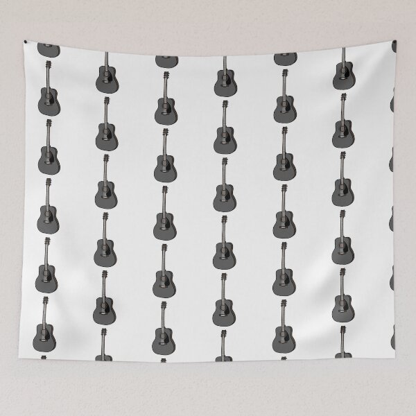 Item preview, Artistic Guitar Illustration - Black/Grey designed and sold by MrsCreative1.