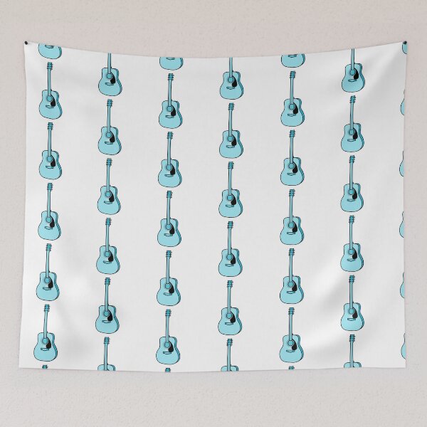 Item preview, Artistic Guitar Illustration - Blue designed and sold by MrsCreative1.