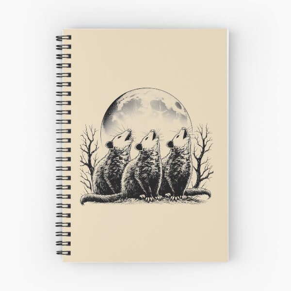 Item preview, Three Possums Howling at Moon Vintage designed and sold by VerdePlantTees.